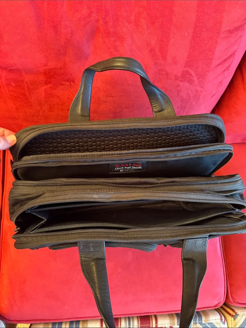 Tumi Black Men's Briefcase Laptop Bag